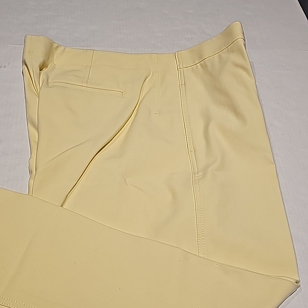 Pale yellow Ann Taylor " Marina" trousers size 14tall